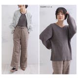 しっかりもっちりリブ Vネック プルオーバー | A Happy Marilyn | 詳細画像14 