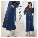 裏起毛 ストレッチデニムで楽ちん ナロースカート | A Happy Marilyn | 詳細画像14