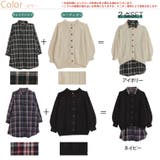 チェックシャツ ニットカーデ アンサンブル | A Happy Marilyn | 詳細画像2