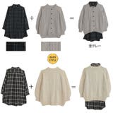 チェックシャツ ニットカーデ アンサンブル | A Happy Marilyn | 詳細画像3