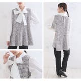 Rin カットツイード リボンタイトップス | A Happy Marilyn | 詳細画像13 