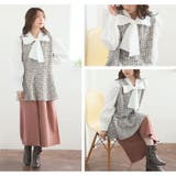 Rin カットツイード リボンタイトップス | A Happy Marilyn | 詳細画像15 