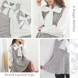 Rin カットツイード リボンタイトップス | A Happy Marilyn | 詳細画像10 