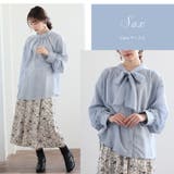 Rin ラメカットジャガード ボウタイブラウス | A Happy Marilyn | 詳細画像13 