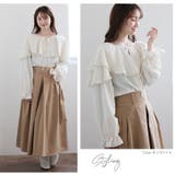 ワッシャー ジャガード フリルブラウス | A Happy Marilyn | 詳細画像7