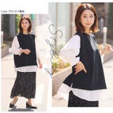 さっと着てパッと可愛い 1枚で完成 ドッキングトップス | A Happy Marilyn | 詳細画像18 