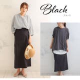 伸びる綿麻 さらっとタッチ カーゴスカート | A Happy Marilyn | 詳細画像12 