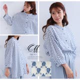 lesOlivades 綿100％ 襟フリルバンドカラーコットンシャツ | A Happy Marilyn | 詳細画像12 