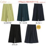 綺麗が続く!楽して美脚 カットジョーゼット サイドボタンワイドパンツ | A Happy Marilyn | 詳細画像2 