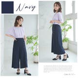 綺麗が続く!楽して美脚 カットジョーゼット サイドボタンワイドパンツ | A Happy Marilyn | 詳細画像13 