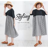 PastelLeaf ギンガム柄切替 チュニック | A Happy Marilyn | 詳細画像8 