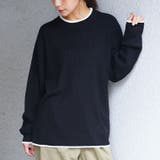 配色/ブラック | Tシャツ感覚で着れる カメレオン級の着回しが叶う リブ | A Happy Marilyn