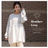 【裏起毛の服苦手さんにおススメ】ペプラム ギャザー スウェット | A Happy Marilyn | 詳細画像15 