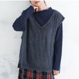 配色/ネイビー | メロウ ハイネック リブ | A Happy Marilyn