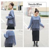 ちょい温シリーズ チュール切替え リブトップス | A Happy Marilyn | 詳細画像18 