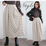 Rin 起毛ドットフロッキー スカート | A Happy Marilyn | 詳細画像12 