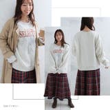 着るだけ「華やか」フラワー箔プリント ロゴ刺繍 裏起毛 | A Happy Marilyn | 詳細画像8 