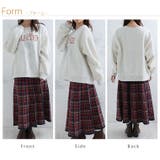 着るだけ「華やか」フラワー箔プリント ロゴ刺繍 裏起毛 | A Happy Marilyn | 詳細画像12 