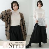 楽に着られるようにAラインにしてみた シアー タートルネック | A Happy Marilyn | 詳細画像15 