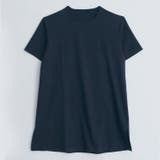 ネイビー | 五分袖 体型カバー チュニック | A Happy Marilyn