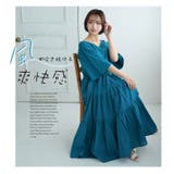 【風通るクラシック】ドッキング ティアード ワンピース | A Happy Marilyn | 詳細画像7 