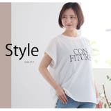 フレンチ袖 ロゴ入り Tブラウス | A Happy Marilyn | 詳細画像7