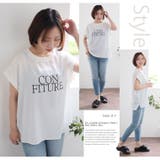 フレンチ袖 ロゴ入り Tブラウス | A Happy Marilyn | 詳細画像8