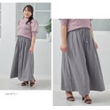 【Hinaさんコラボ】ウエストすっきり タック使い ワイドスカンツ | A Happy Marilyn | 詳細画像19 