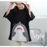 ひれ異素材 サメ Tシャツ | A Happy Marilyn | 詳細画像7