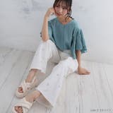 小花ちりばめ刺繍 カツラギ パンツ | A Happy Marilyn | 詳細画像11 