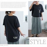 ぶらぶら 猫刺繍 Tシャツ | A Happy Marilyn | 詳細画像16 