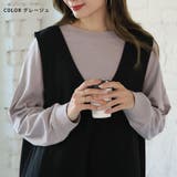 綿100Tシャツ 袖リブ ビッグ | A Happy Marilyn | 詳細画像18