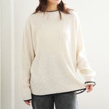 配色/アイボリー(オフホワイト) | Tシャツ感覚で着れる カメレオン級の着回しが叶う リブ | A Happy Marilyn