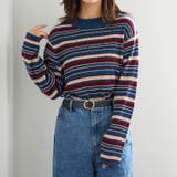 ボーダー/インクブルー | Tシャツ感覚で着れる カメレオン級の着回しが叶う リブ | A Happy Marilyn