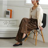 麻調 花刺繍 パンツ | A Happy Marilyn | 詳細画像8