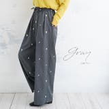 麻調 花刺繍 パンツ | A Happy Marilyn | 詳細画像14