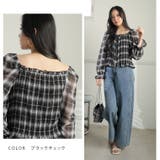 シフォン シャーリング ブラウス | A Happy Marilyn | 詳細画像14 