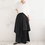 レイヤード ワイドパンツ 大きいサイズ | A Happy Marilyn | 詳細画像10 