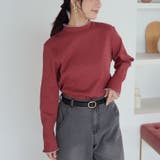 配色/ダークピンク | メロウ ハイネック リブ | A Happy Marilyn