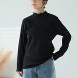 配色/ブラック | メロウ ハイネック リブ | A Happy Marilyn