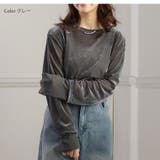 チュール袖 ベロア プルオーバー | A Happy Marilyn | 詳細画像12 