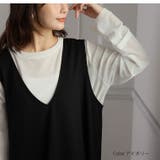 チュール袖 ベロア プルオーバー | A Happy Marilyn | 詳細画像15 