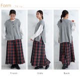 お家で洗える ケーブルニット ポンチョベスト | A Happy Marilyn | 詳細画像15