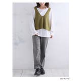 着心地さらっとスタイルアップが叶う ニットベスト+チュニック アンサンブル | A Happy Marilyn | 詳細画像9