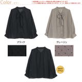 シフォン ドットフロッキー ブラウス | A Happy Marilyn | 詳細画像2