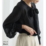 シフォン ドットフロッキー ブラウス | A Happy Marilyn | 詳細画像7