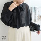 シフォン ドットフロッキー ブラウス | A Happy Marilyn | 詳細画像9