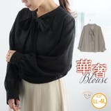 シフォン ドットフロッキー ブラウス | A Happy Marilyn | 詳細画像1