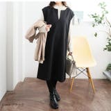 ショルダーボタン キーネック ジャンスカ | A Happy Marilyn | 詳細画像8 