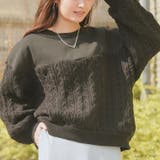 裏起毛 ケーブルニット ドッキング | A Happy Marilyn | 詳細画像16 